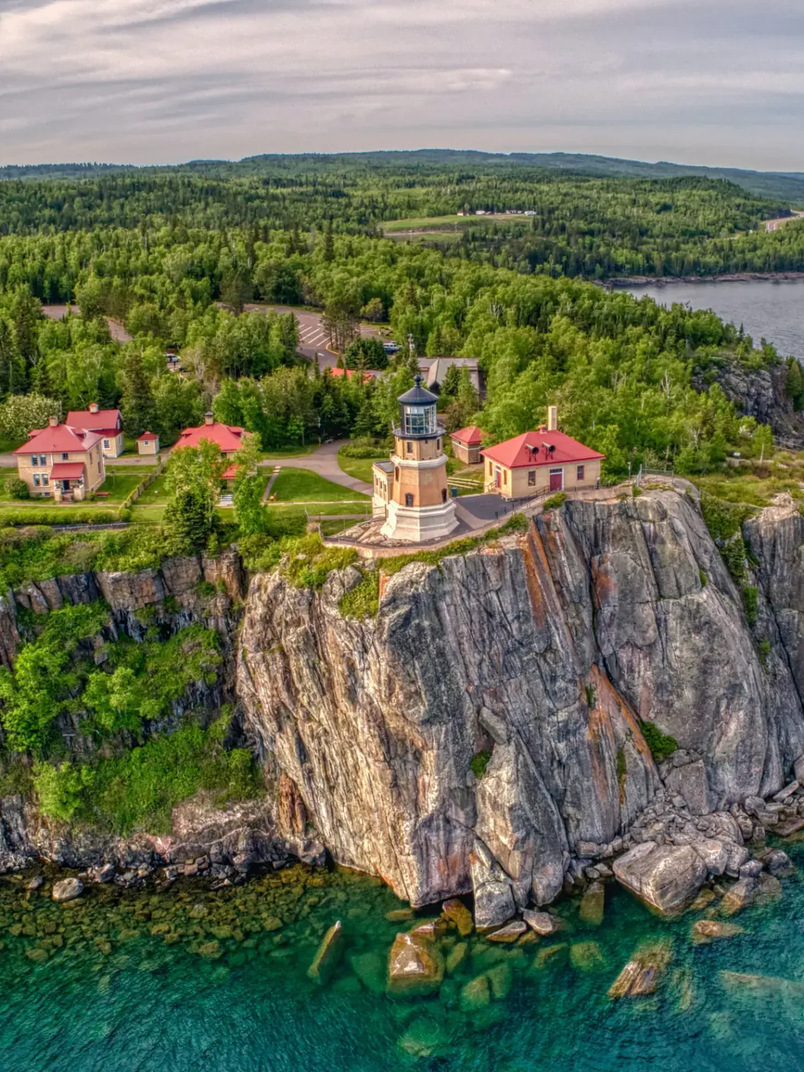 Split Rock Lighthouse above Lake Superior
