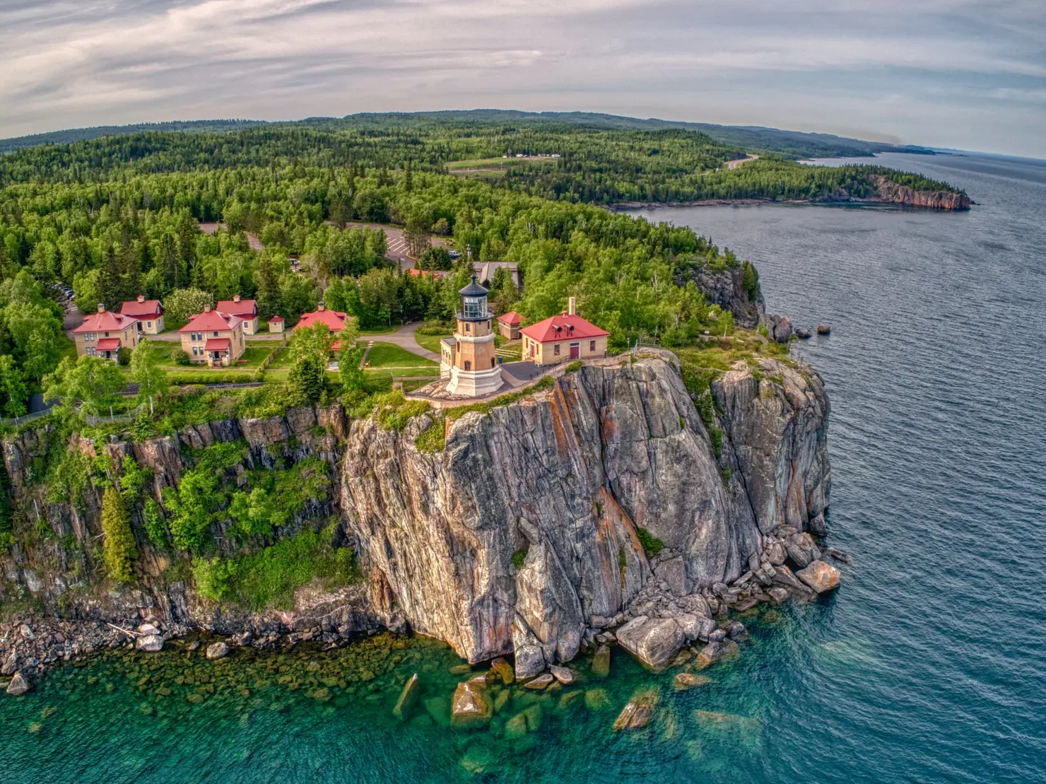 Split Rock Lighthouse above Lake Superior